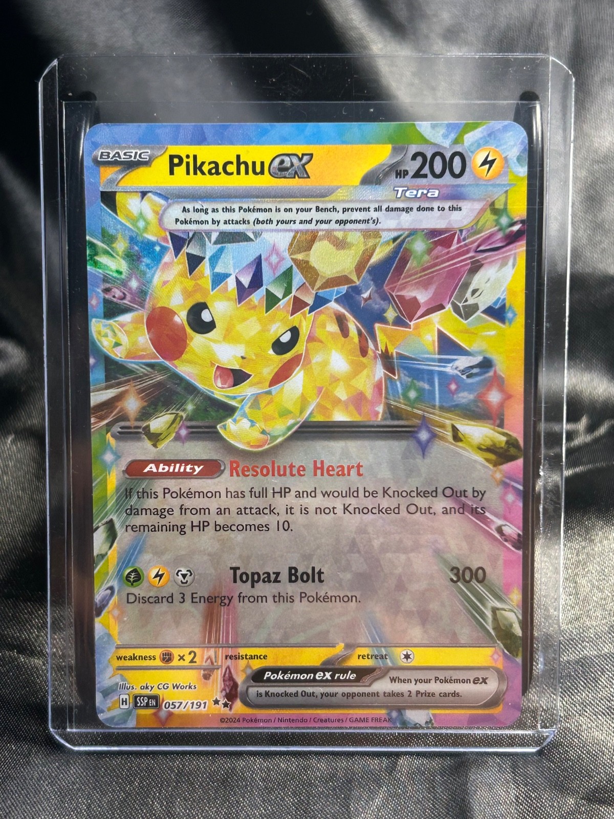 Pikachu Ex #57 Pokemon Surging Sparks