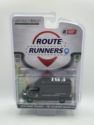 GreenLight Route Runners 2015 Ford Transit FBI Academy - 1:64 Diecast CHASE!