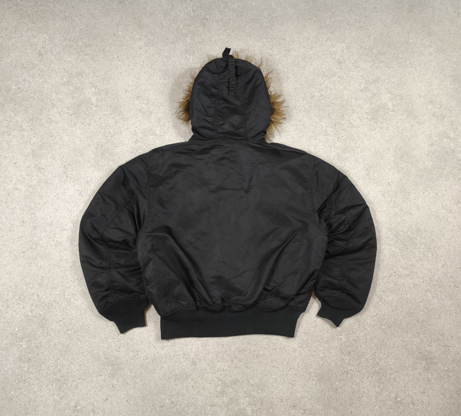 Alpha Industries Custom Bomber Jacket Hooded Flye… - image 16