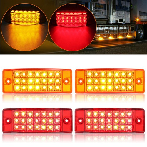 21LED Amber Side Marker Light: Rectangle Clearance Lamp for Truck Trailer Camper - Bild 6 von 7