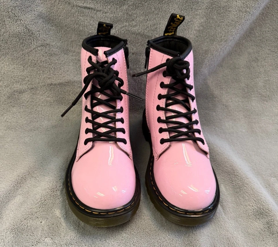 Botas “TALLA 2” Niñas Dr. Martens 1460 J Charol Suave Niños - Rosa Foto 3 de 4