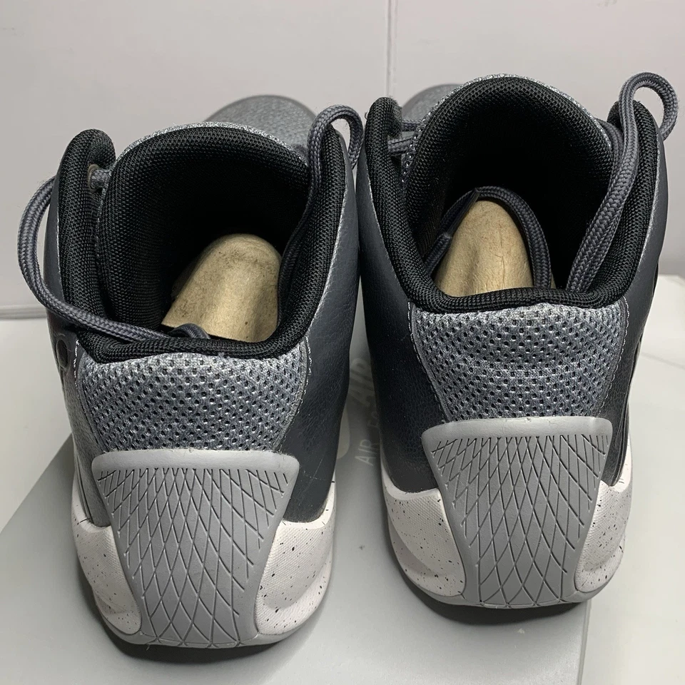 Jordans Para Hombres 9 Gris Elevado Alto 2 Medio Top Baloncesto Informal Gimnasio Escuela Zapatos Foto 2 de 4