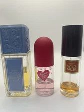 Lot of 3 Vintage Perfumes – Coty Wild Musk, Love’s Baby Soft, Jessica McClintock