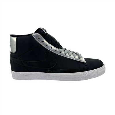 Men\'s Athletic High-Top Sneakers in Black and Silver Men main image 3