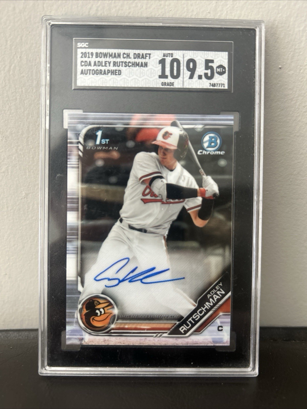 2019 Bowman Draft - Chrome Draft Pick Autographs Adley Rutschman 1st Bowman Auto