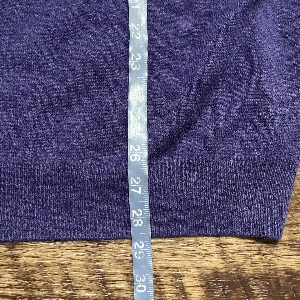 Suéter Bloomingdale's The Men's Store 100 % cachemir púrpura cuello redondo 2XL XXL Foto 4 de 4