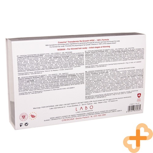 Crescina HFSC Transdermic 200 Woman Promotes Hair Growth Anti-Thinning 20x3,5ml - Picture 10 of 12