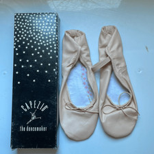 Vtg 1991 new in box Capezio Daisy pink leather ballet slippers/dance shoes