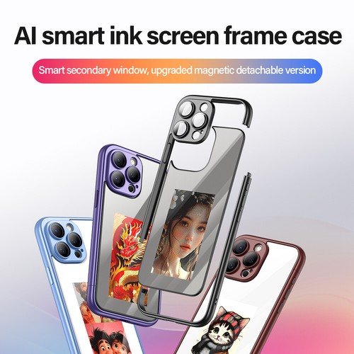 Ink Screen Smart abnehmbare Hülle für iPhone15 15Pro Bilder NFC Übertragung - Bild 2 von 13
