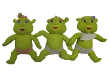 NANCO SHREK THE THIRD ( 3 Ogre Babies 10" Plush Sets ) FELICIA - FARKLE - FERGUS