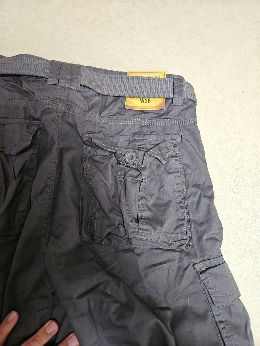 パンツ andwang kirakira short pants gray Women's Denim Shorts Grey High Waist Wide Shorts Harajuku