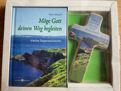Möge Gott deinen Weg begleiten: Geschenkset mit Holzkreuz