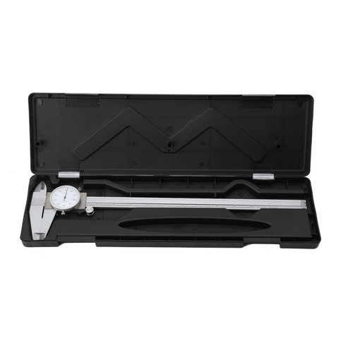 Shockproof Dial Caliper, 0.1" per Revolution, 0-12" Range, 0.001" Accuracy &Case - Picture 2 of 12