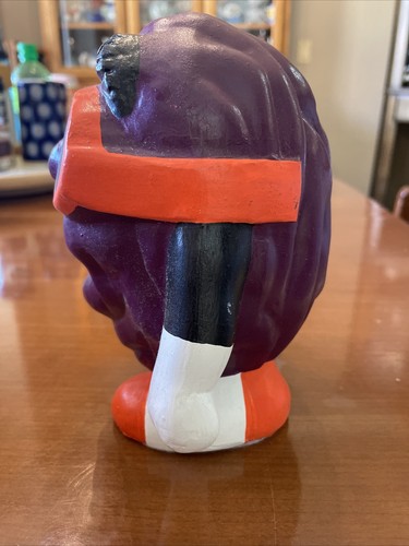 California Raisins Ceramic Vintage Piggy Bank Orange Sunglasses Hand painted - Picture 2 of 6