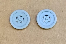 ABS-LIKE RESIN 3D PRINTED 1/25 DRAGSTER FRONT STAR WHEELS AND TIRES