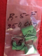 R5F CLAROSTAT 250 OHM RESISTOR 5 PCS