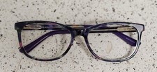 Nicole Miller "Brook"CO1 56-14 -140 Purple Tort Frames Eyeglasses Used Very Nice