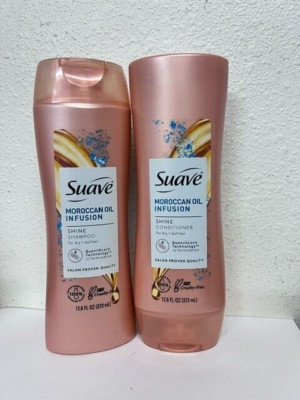 Suave Moroccan Oil Infusion Shine Shampoo & Conditioner 12.6 fl oz Each