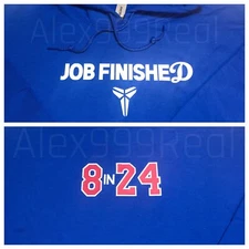 Dodgers JOB FINISHED Mamba Lakers Kobe Bryant Los Angeles Hoodie custom BASEBALL