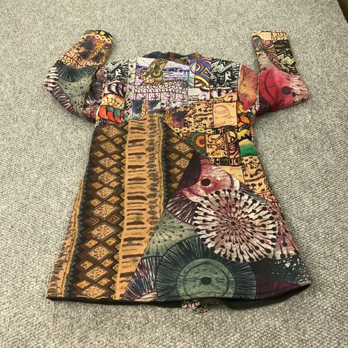 Sacred Threads Patchwork Jacket Small Boho Hippie Artsy Festival Rag Gypsy - Picture 12 of 20