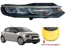 FANALE ANTERIORE DX LUCE DIURNA A LED CITROEN C3 DAL 2020 IN POI NUOVO