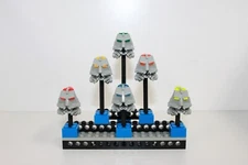 Lego BIONICLE Toa Mata Head Pieces (32553 & 32554) – Set of 6 with MOC Display