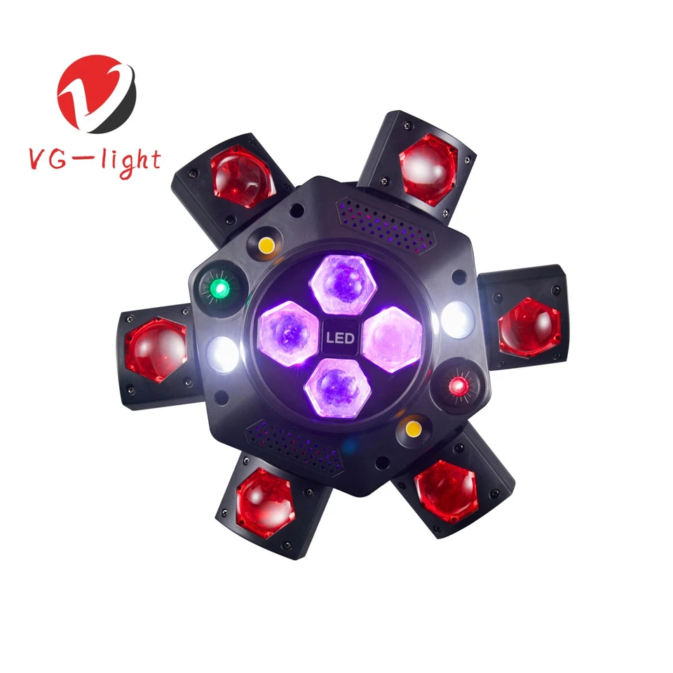 150W Disco 6Arms Rotation Moving Head Stage Light RGBW LED&Laser DMX DJ Lights - Image 4 of 4