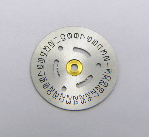 Genuine Rolex Ladies 2035 4520-2 Silver Metallic Date Disc Watch Indicator Wheel - Picture 1 of 3
