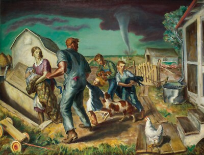 Tornado Over Kansas : John Steuart Curry : 1929 : Archival Quality Art Print