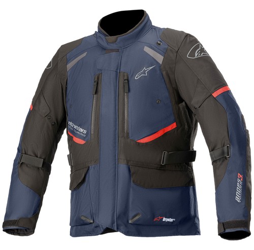 Alpinestars Andes V3 Mens Drystar Motorcycle Jacket Dark Blue/Black