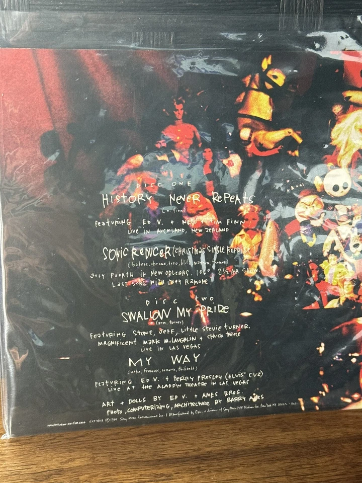 PEARL JAM Sonic Reducer Double 7" Vinyl NM X-Mas Fan Club 1995 My Way Neil Finn - Image 2 of 2