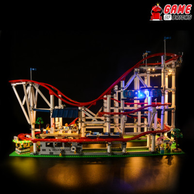 LED Light Kit for Roller Coaster - Compatible with LEGO  10261 Set (Classic)