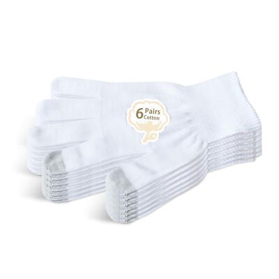 EvridWear Unisex Moisturizing Cotton Gloves+Touchscreen
