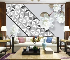 3D Flower Graphic G3034 Wallpaper Wall Murals Removable Self-adhesive Honey