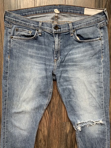 Pantalones de mezclilla ajustados Rag & Bone azules para mujer talla 30 - Imagen 3 de 11