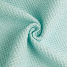 Weich Waffel Honigwabe Baumwolle Material Atmungsaktiv für Kissenbezug Grün