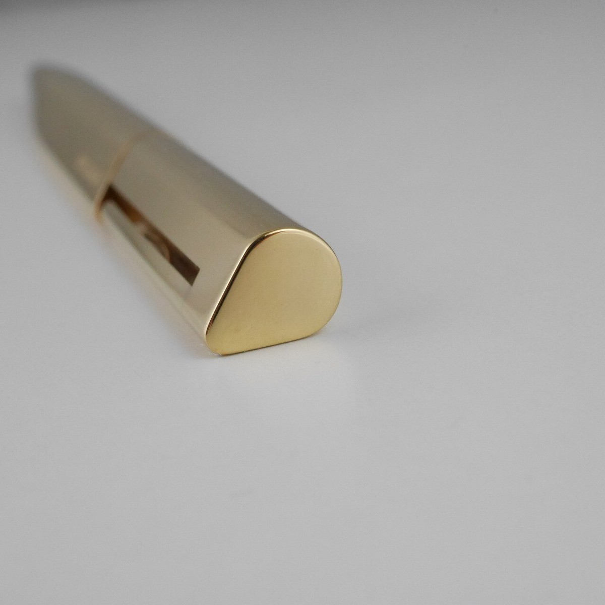 BVLGARI ECCENTRIC Gold Plated Short Ballpoint Pen + Case FREE