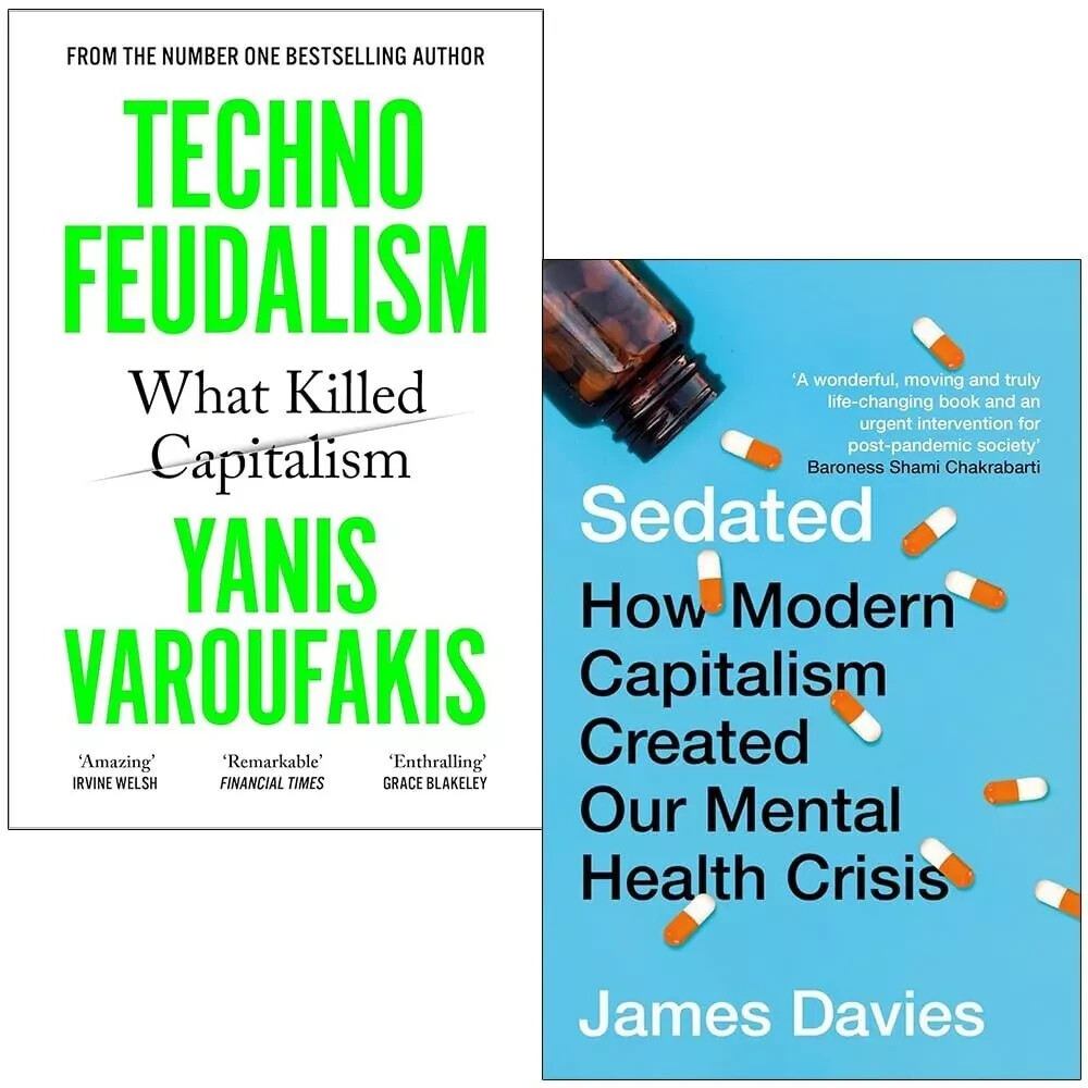 Technofeudalism Yanis Varoufakis, Sedated James Davies 2 Books Collection Set