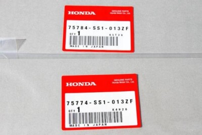 HONDA BEAT PP1 Genuine Side Decal TYPE1 75774-SS1-013ZA 75784-SS1 