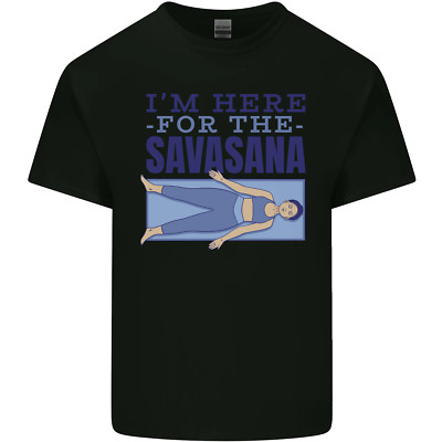 Lustiges Yoga Im Here For the Savasana Kinder T-Shirt Kinder