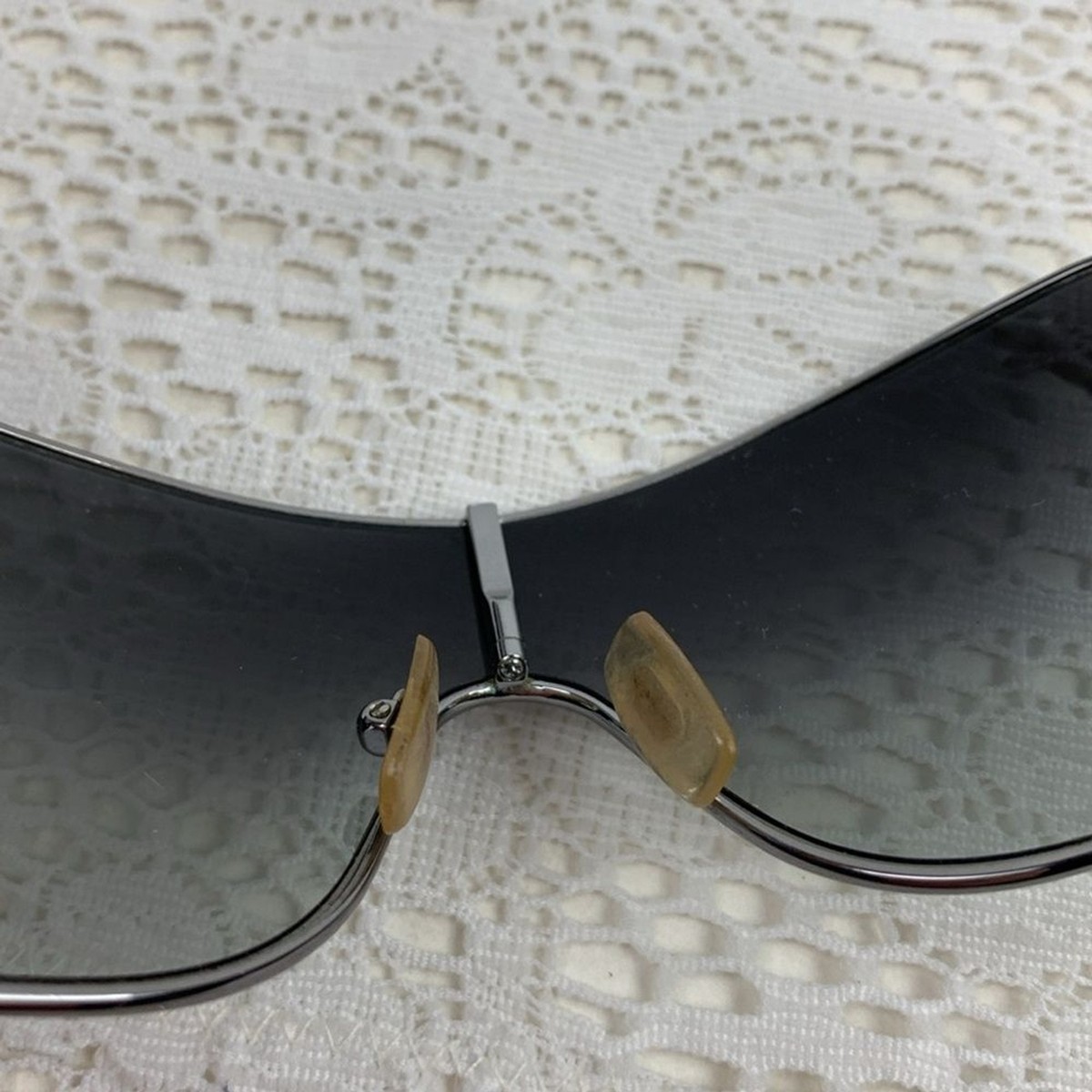 Ralph Lauren Sunglasses Dark with silver trim Designer Logo 