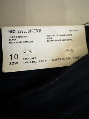 American Eagle Hi-Rise Stretch Next level Stretch  Size 10 NWT 043-0423-4207 001