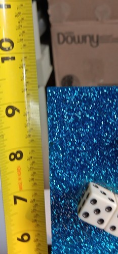 Vintage ‘Fabulous Las Vegas’ Blue Glitter Dice Souvenir Clock - Picture 12 of 13