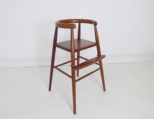 STUNNING VINTAGE DANISH TEAK NANNA DITZEL 115 CHILDREN'S HIGH CHAIR - 1950's