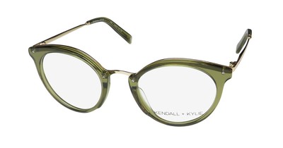 NEW KENDALL + KYLIE KKO111 RAE EYEWEAR PLASTIC 301 GREEN 48-22-140 CAT EYE
