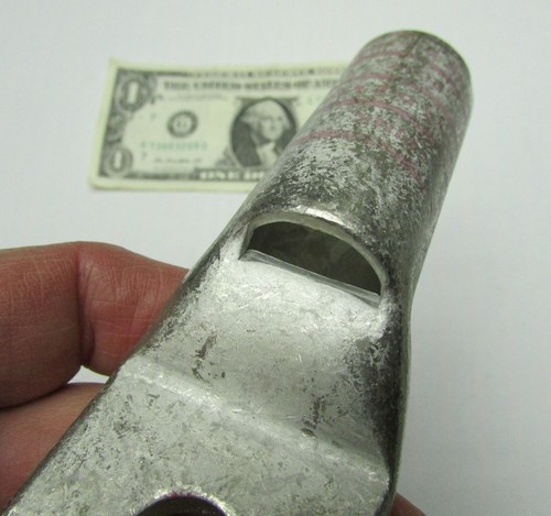 New Burndy 2-Hole 1/2" Solid Copper Compression Lugs 500/550 kcmil YAZ382NTCFX - Picture 7 of 11
