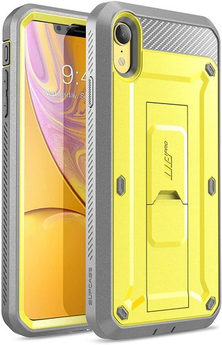 SUPCASE UBPro for iPhone XR 6.1" Built-in Screen Case Hard Stand Holster Cover - Picture 4 of 38