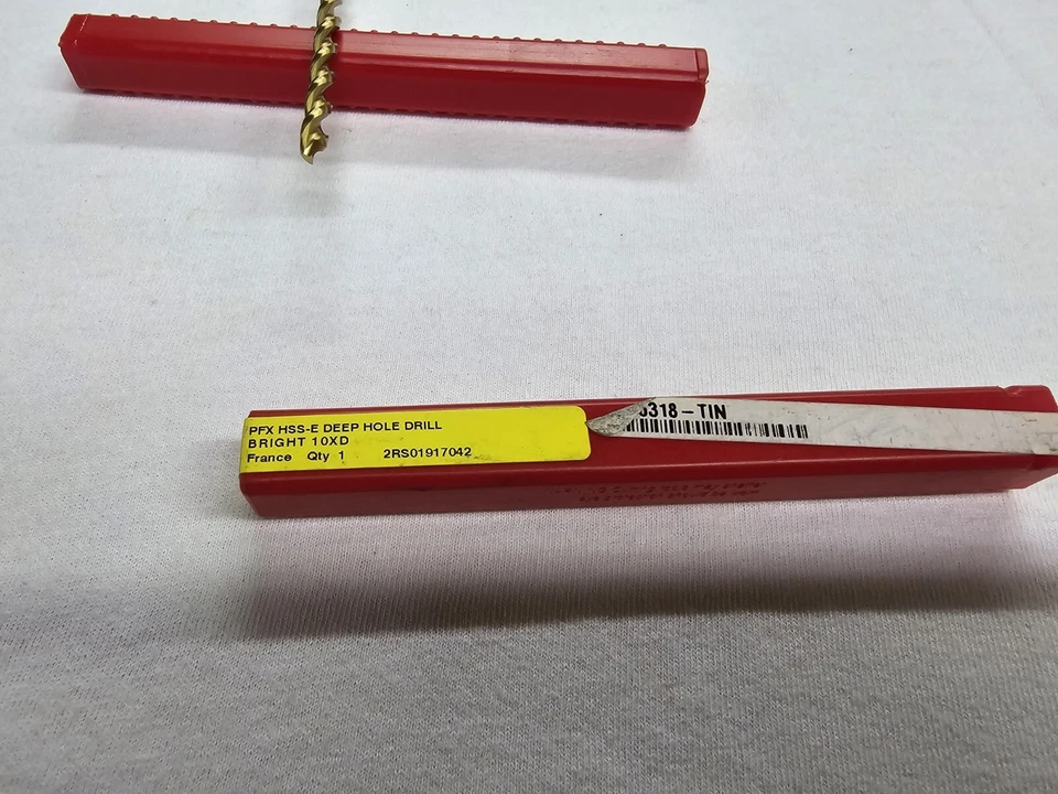 DORMER PFX HSS-E TALADRO AGUJERO PROFUNDO BRILLANTE 10XD 3/16" ENVÍO GRATUITO Foto 3 de 3