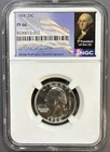 1964 NGC PF 66 25C- President Flag Core 1st President of the US - 90% Silver!!