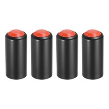 4PCS Battery Cover Mic Battery Screw on Cap Black Red